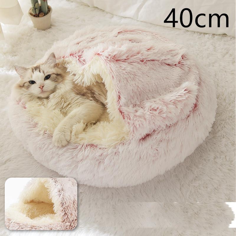 Pet Round Plush  2 In 1 Bed