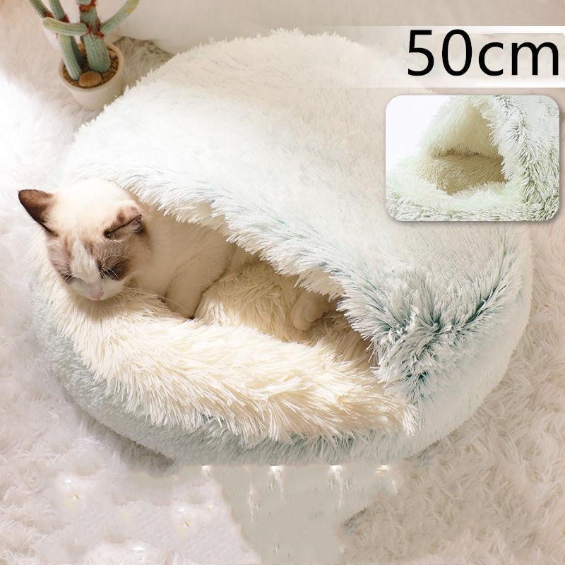 Pet Round Plush  2 In 1 Bed