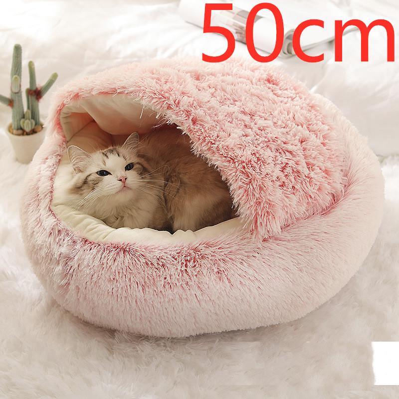 Pet Round Plush  2 In 1 Bed